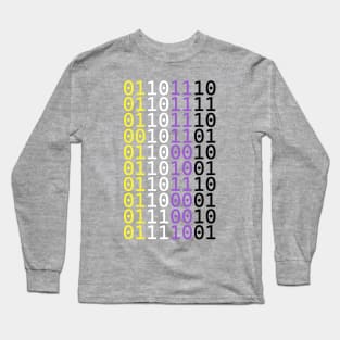 Binary Non-Binary Long Sleeve T-Shirt